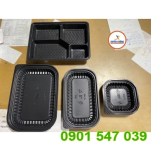 Khay Nhựa Đế Đen Các size
